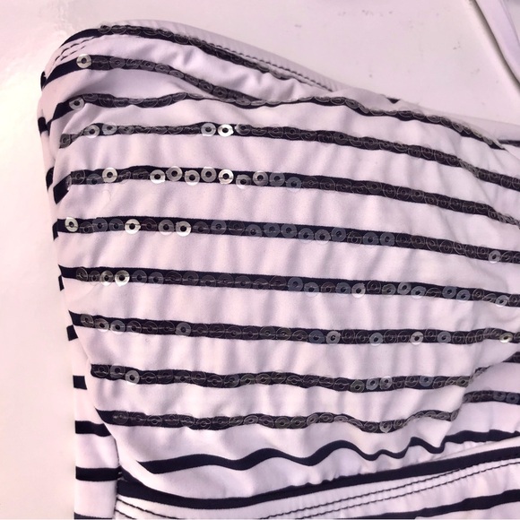 ❗️SOLD ❗️SPERRY TOP SIDER Tankini Swimsuit Set M Navy and White Size Medium - Picture 10 of 16